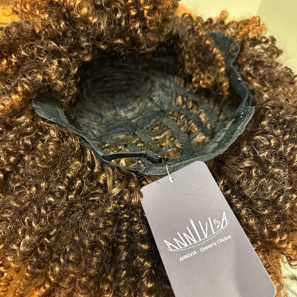 Curly Brown Hair Wig - Picture 3 of 3